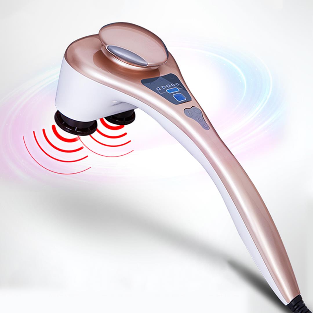 NNEAGS Portable Handheld Massager Soothing Heat Stimulate Blood Flow Shoulder 4 Heads